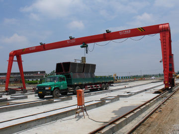 MH15t - grue de portique sur rail simple de grue de portique de poutre de yard ferroviaire de 25m - de 15m