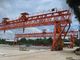 Red / Yellow Economical 70t Truss Gantry Crane For Stockyards / Machinery Factory European standard