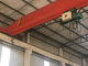 Grue de déplacement aérien simple rouge de grue de pont à poutres avec la configuration chinoise